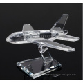 Business Decoration Gifts K9 Crystal Plane Model